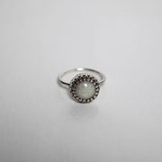 Crown Round Cabochon Ring